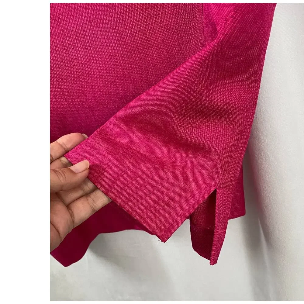 Draper's & Damon's Hot Pink Round Collar Sleeveless Top Petite Large